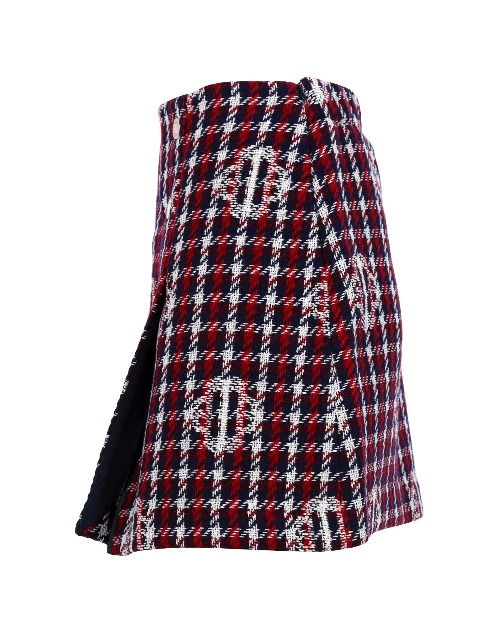 Maje Wrap Mini Skirt in Multicolor Acrylic
