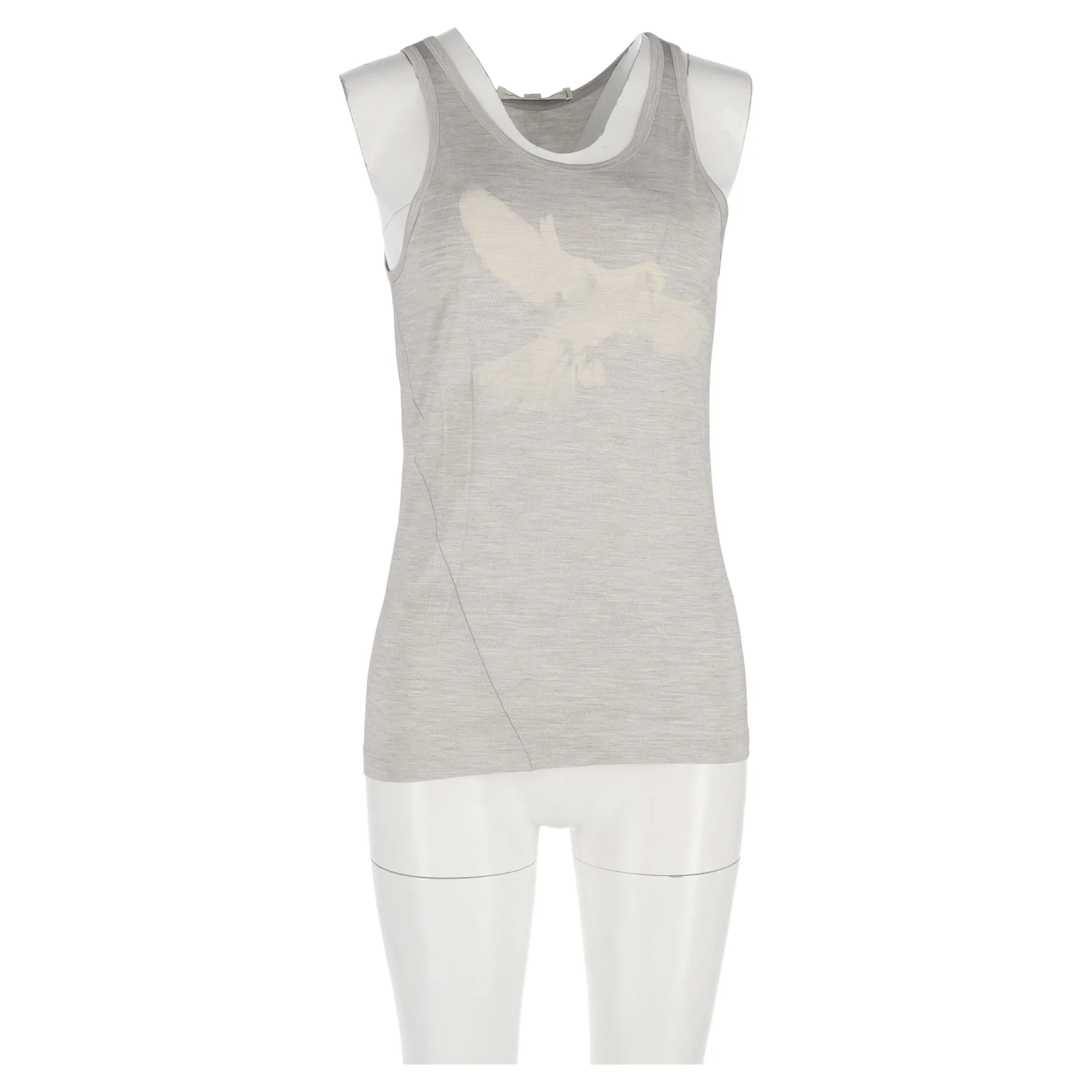 Marc Jacobs Printed Tank Top in Grey Cotton