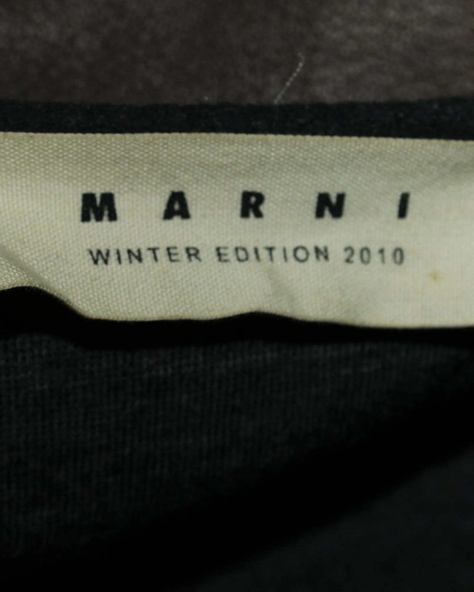 Marni Two-Tone Oversized Lapel Quilted Jacket in Brown Sheepskin Leather