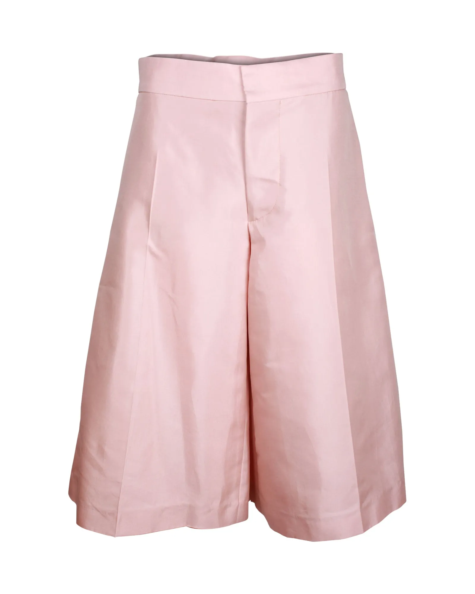 Marni Wide Leg Culottes in Pink Cotton