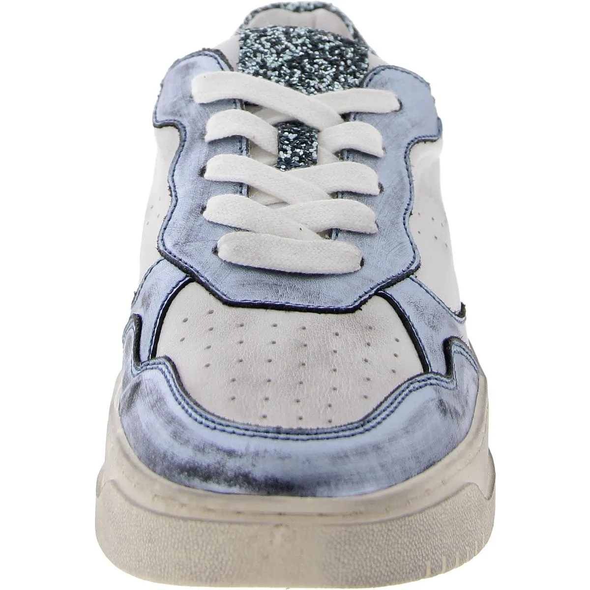 Medal Womens Leather Glitter Casual And Fashion Sneakers