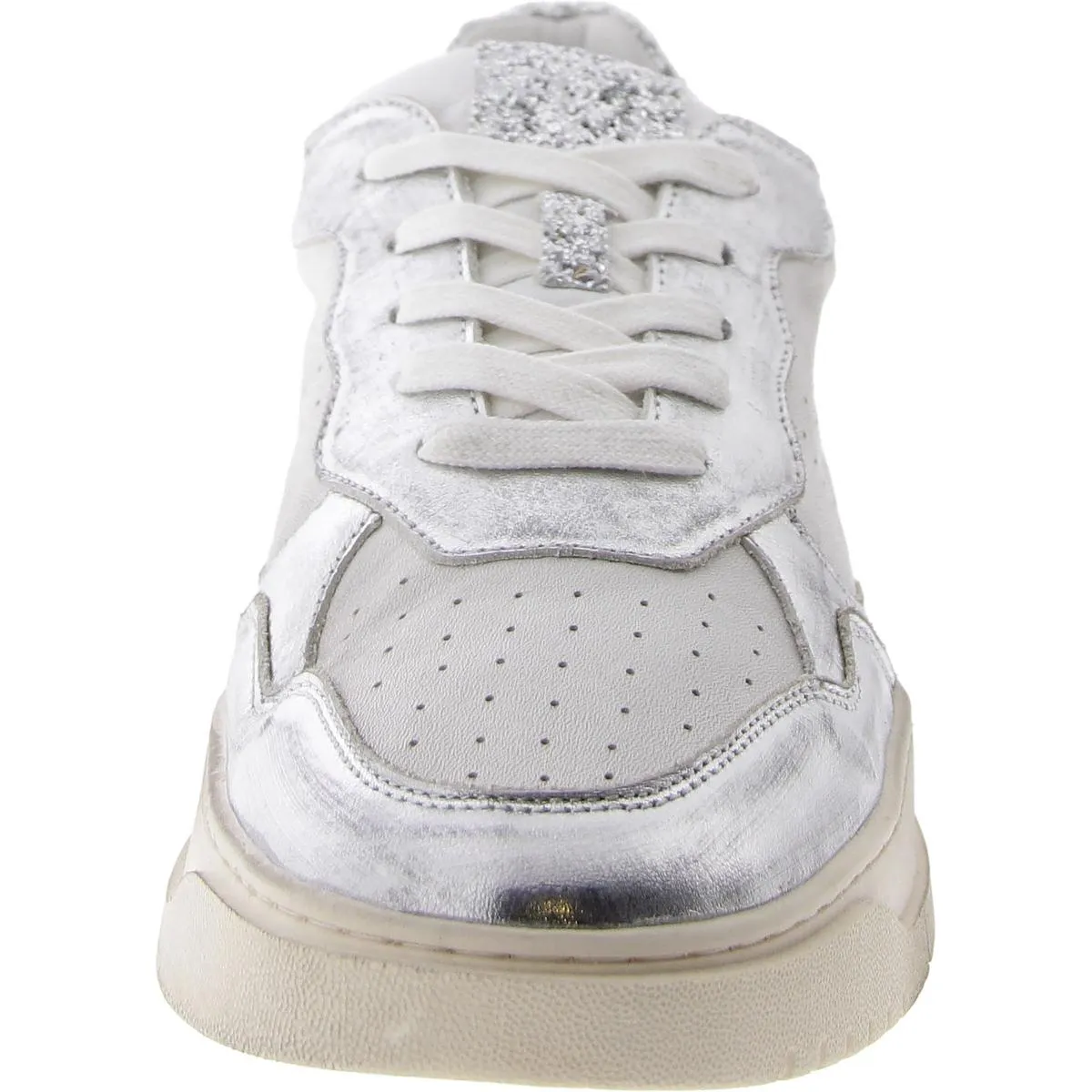 Medal Womens Leather Glitter Casual And Fashion Sneakers