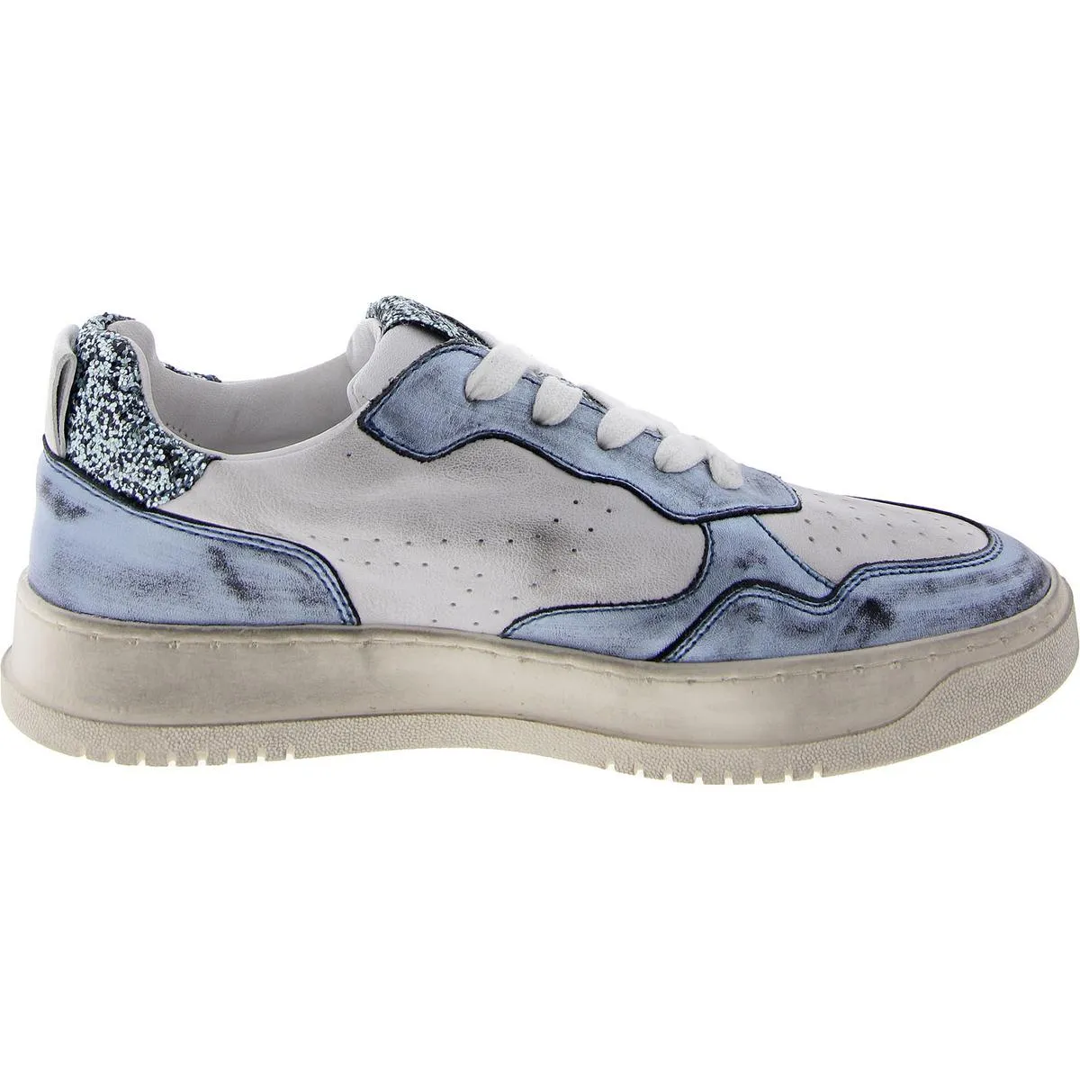 Medal Womens Leather Glitter Casual And Fashion Sneakers