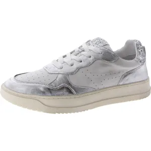 Medal Womens Leather Glitter Casual And Fashion Sneakers