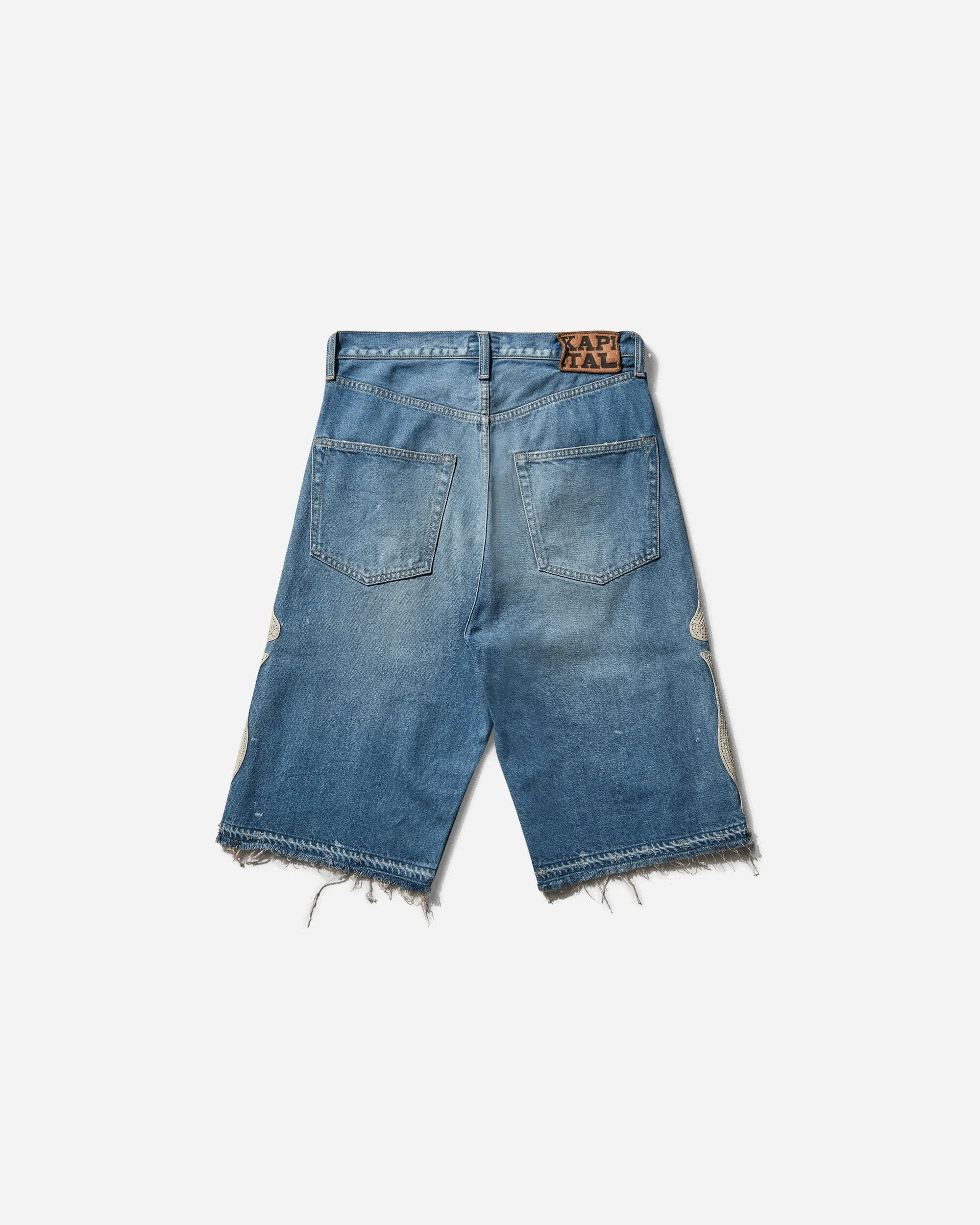 Men's 14oz Denim 5P Shorts (Bone) Blue