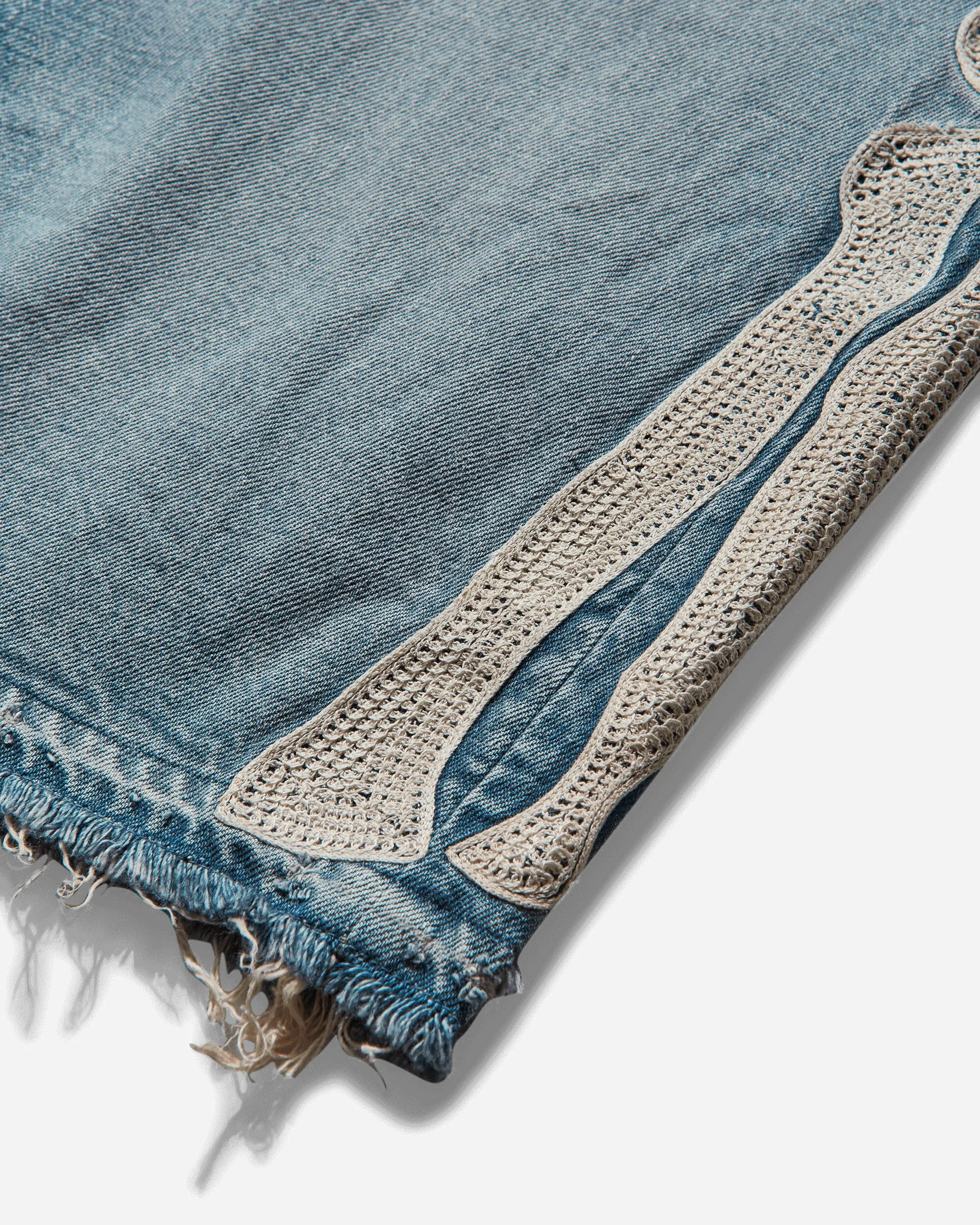 Men's 14oz Denim 5P Shorts (Bone) Blue