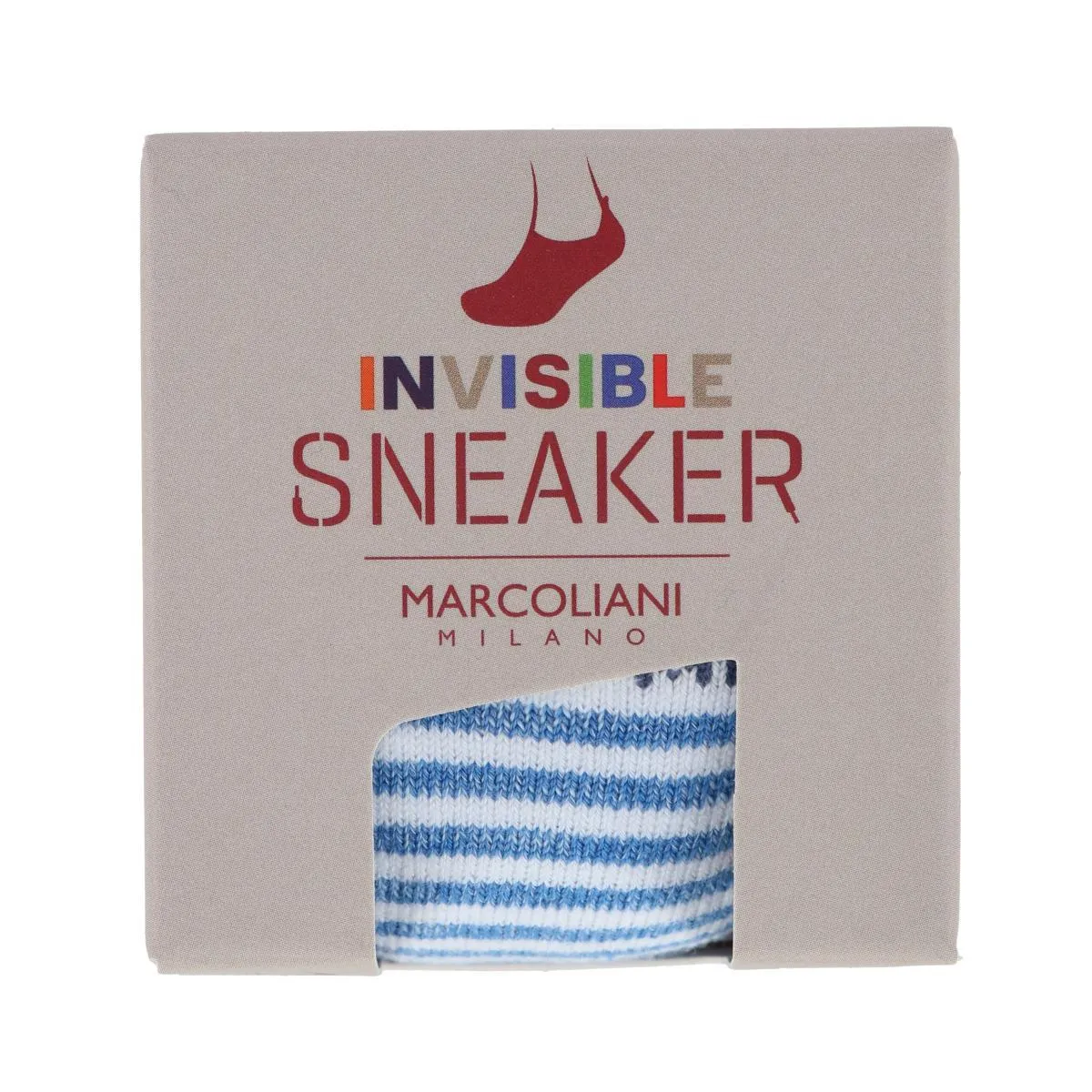 Men's Cushioned Palio Stripe Invisible Sneaker Sock (1 Pair)