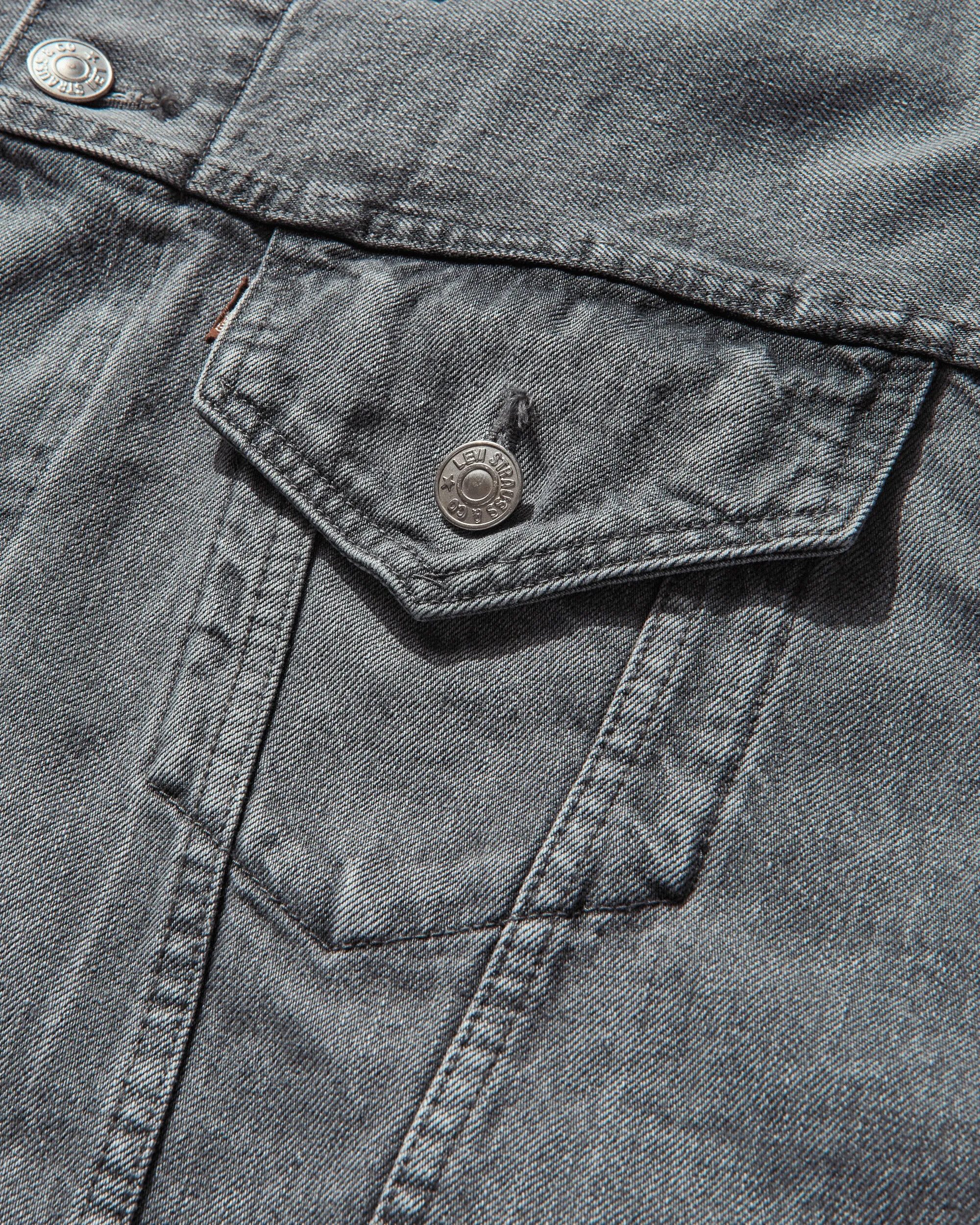 Men's Levi’s Selvedge Denim Trucker Jacket Grey