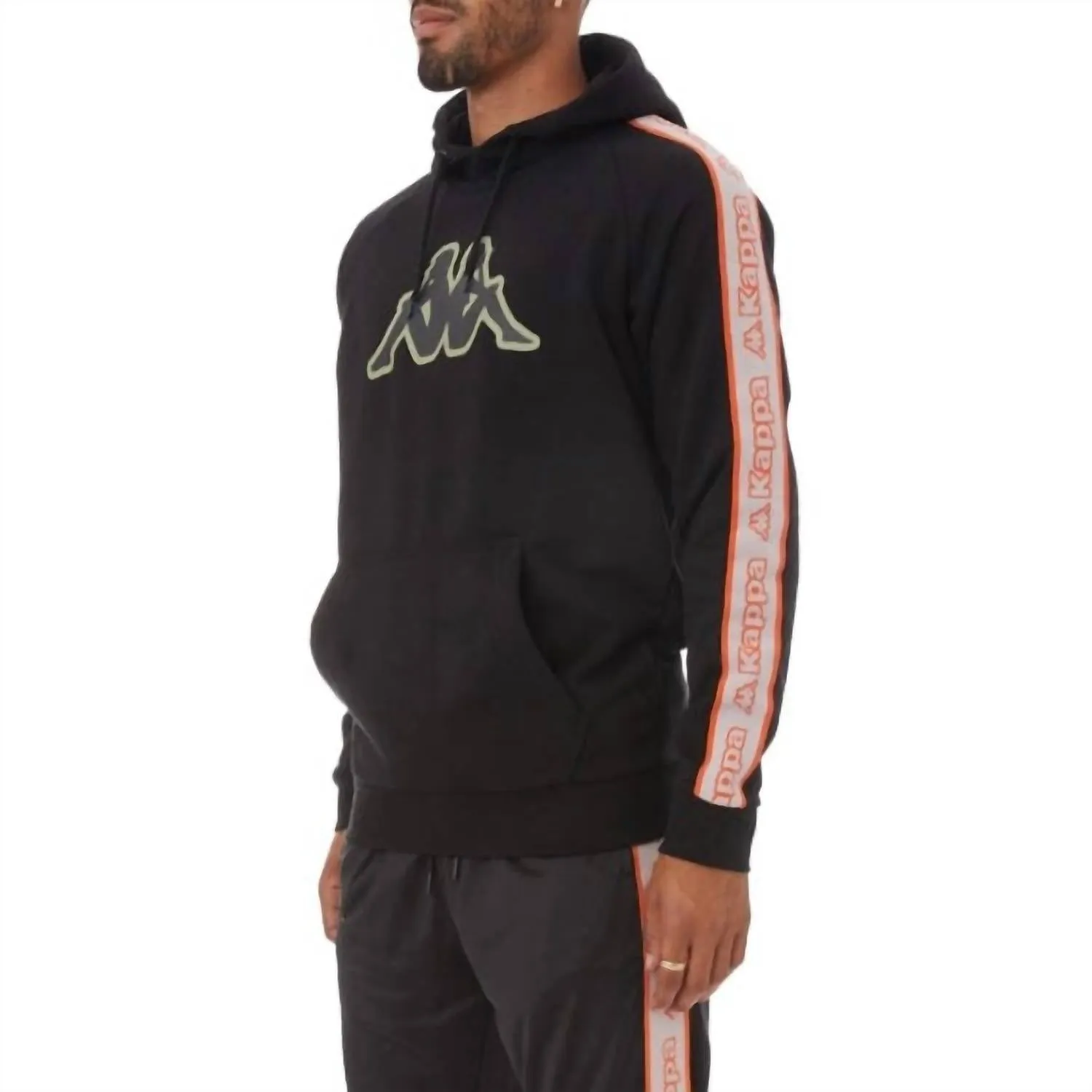 Men's Logo Tape Apet 2 Hoodie In Black