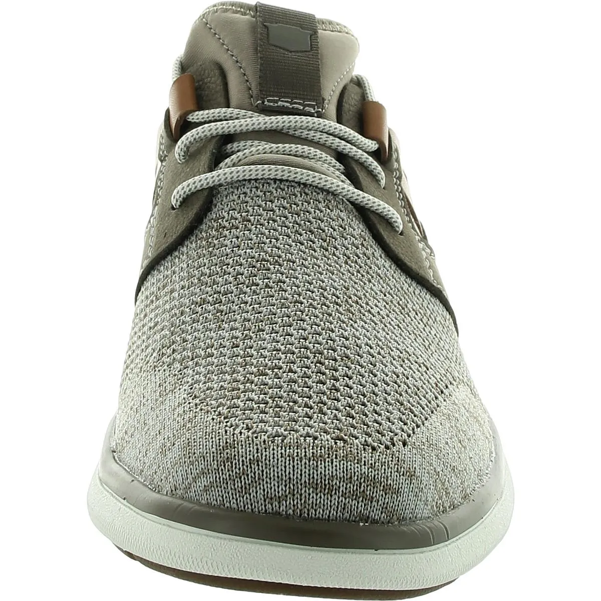 Mens Mesh Inset Leather Casual And Fashion Sneakers