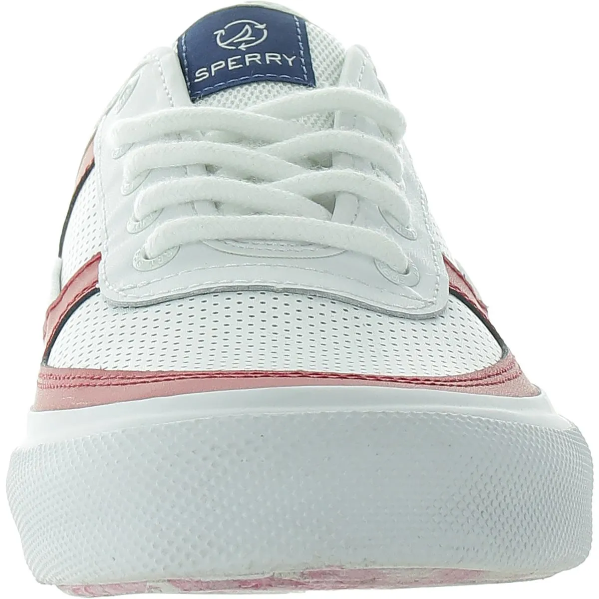 Mens Perforated Manmade Casual And Fashion Sneakers