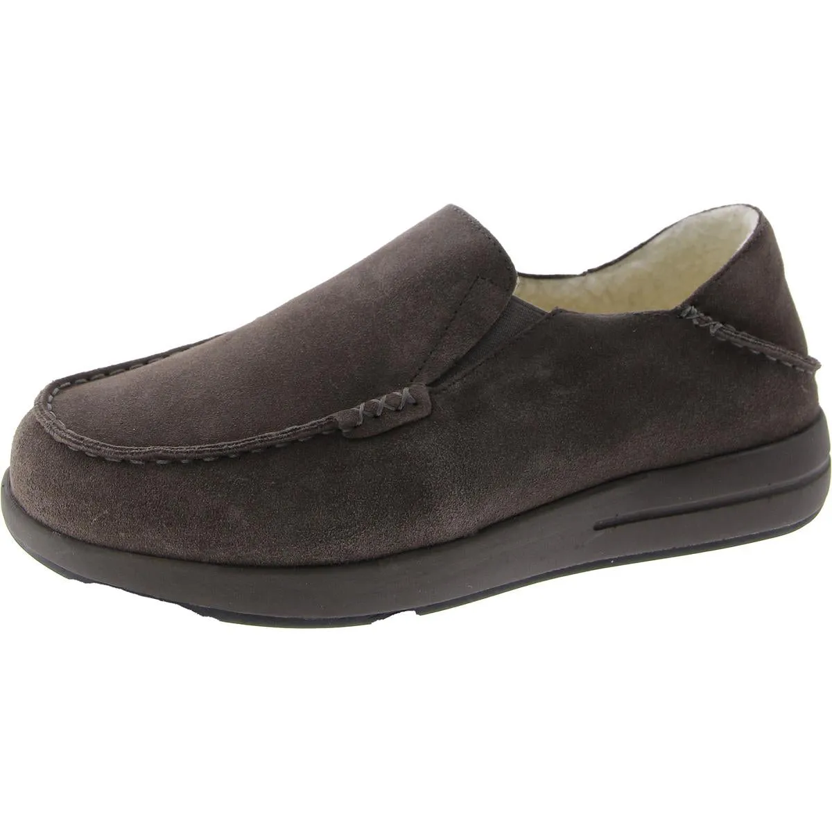 Mens Suede Faux Fur Lined Casual And Fashion Sneakers