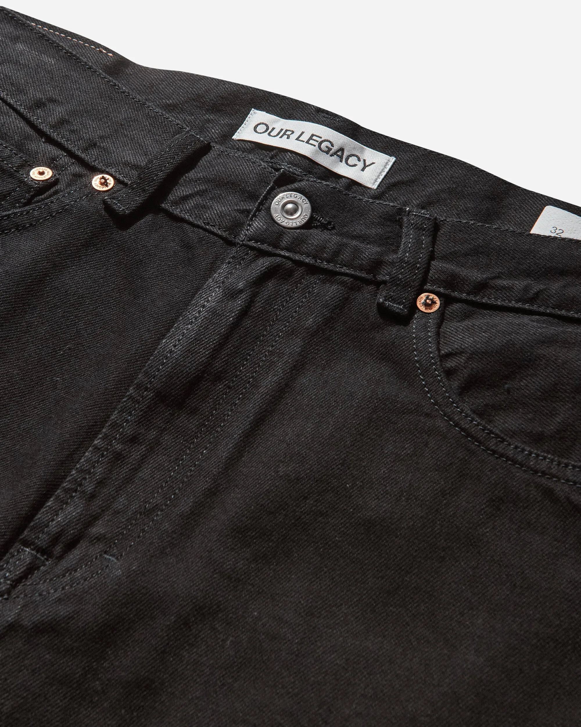Men's Third Cut Jeans Black Selvedge
