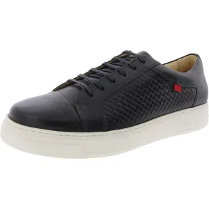 MJ658032 Mens Embossed Leather Casual And Fashion Sneakers