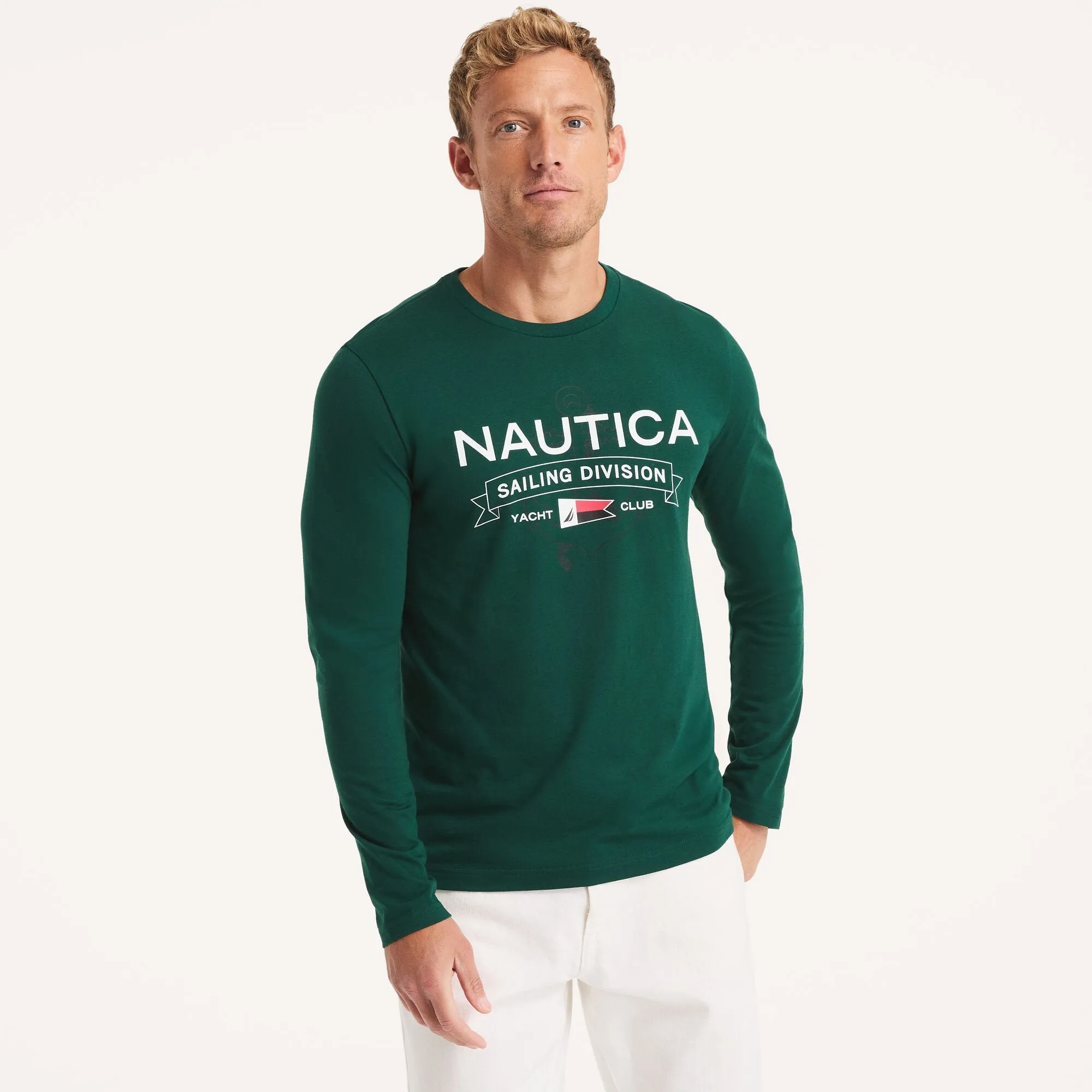 Nautica Graphic Long-Sleeve T-Shirt