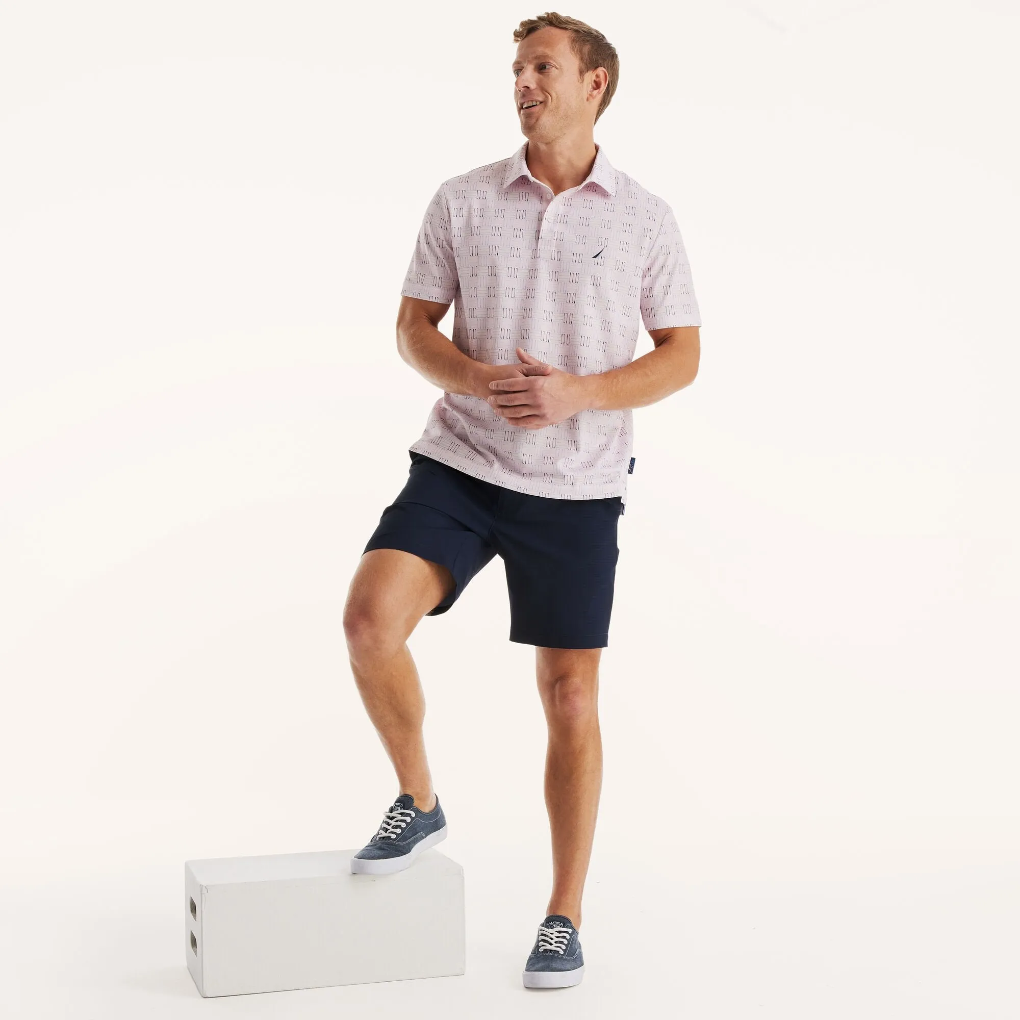 Nautica Mens 8.5" Navtech Printed Short