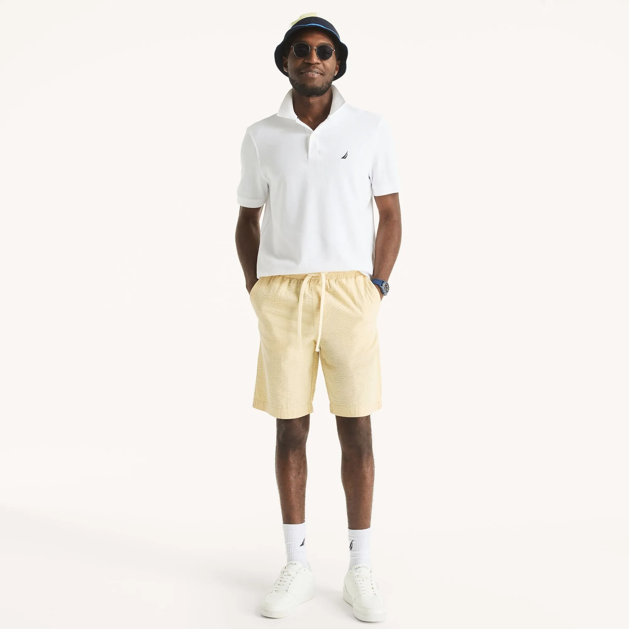 Nautica Mens 9.5" Seersucker Short