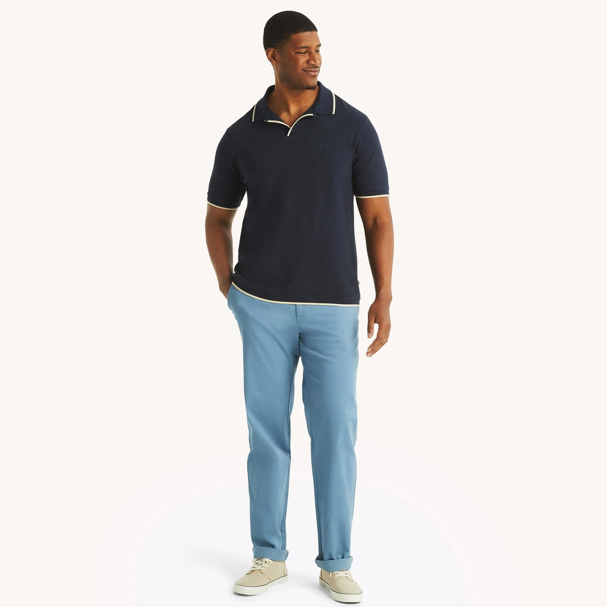 Nautica Mens Big & Tall Classic Fit Deck Pant