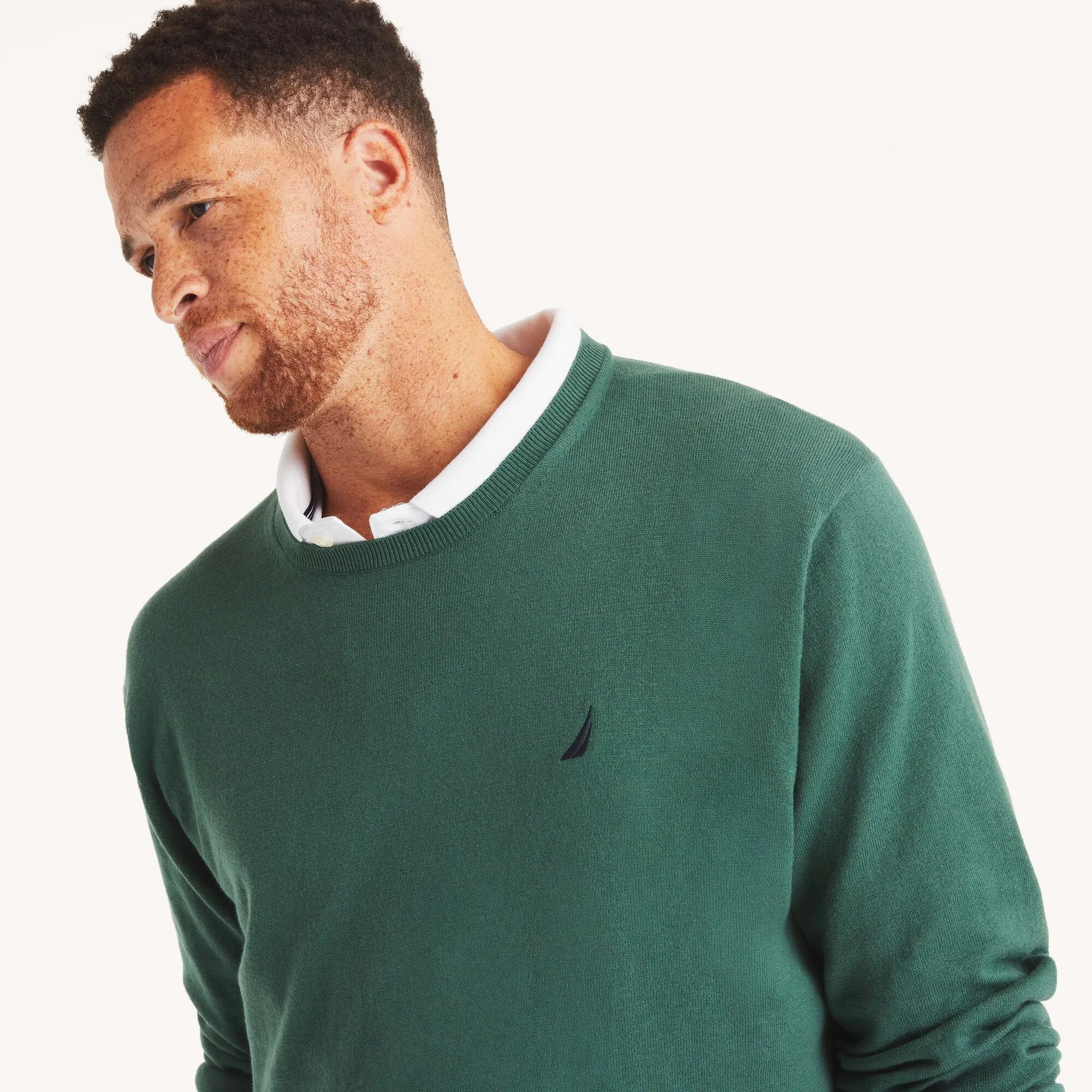 Nautica Mens Big & Tall Navtech Crewneck Sweater
