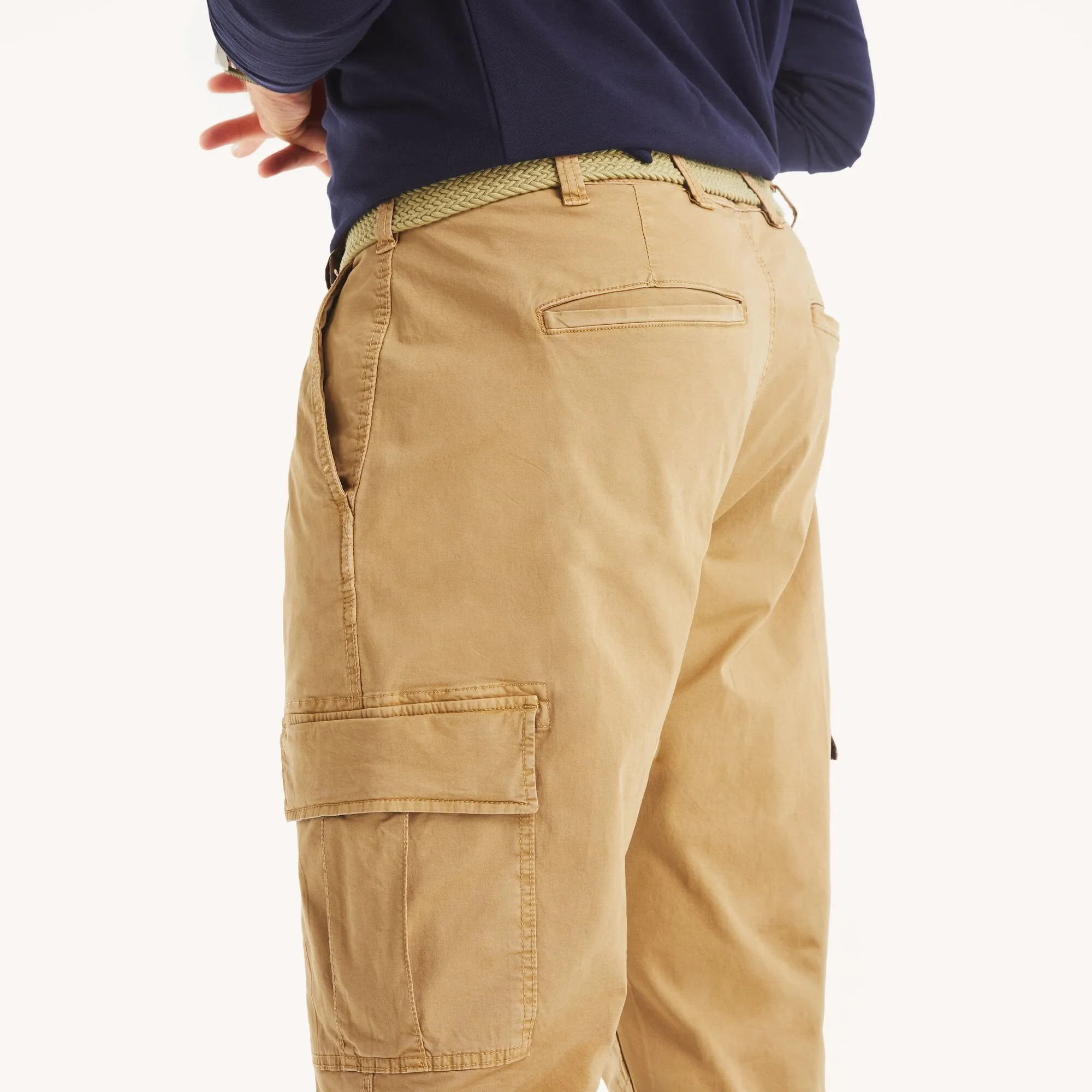 Nautica Mens Big & Tall Pleated Cargo Pant