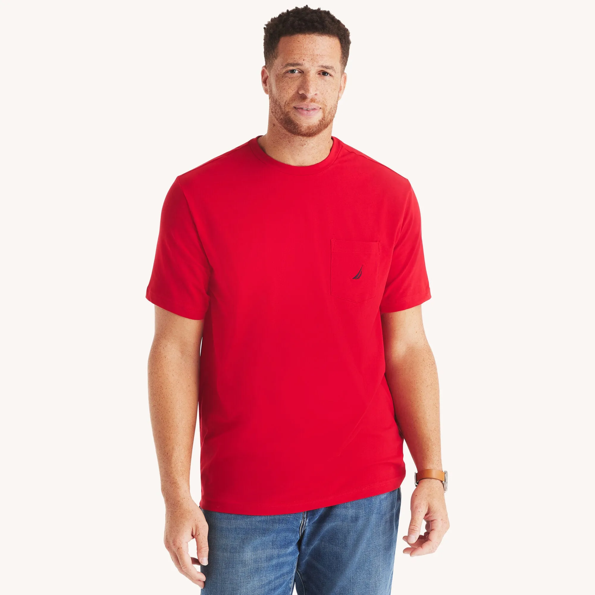 Nautica Mens Big & Tall Pocket T-Shirt