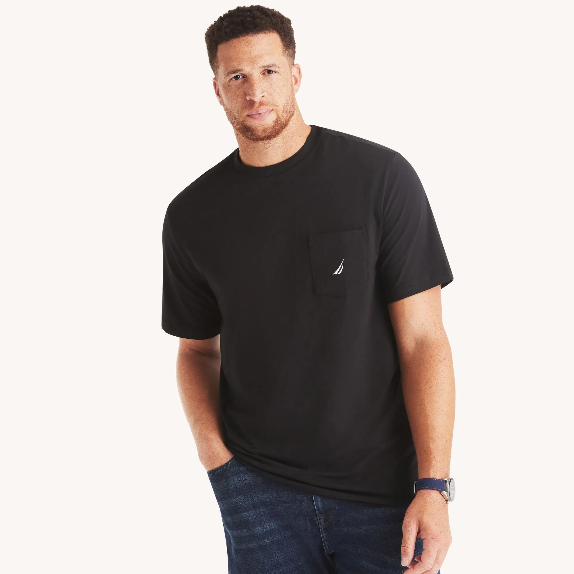 Nautica Mens Big & Tall Pocket T-Shirt