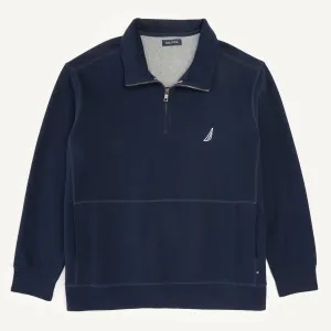 Nautica Mens Big & Tall Quarter-Zip Sweatshirt