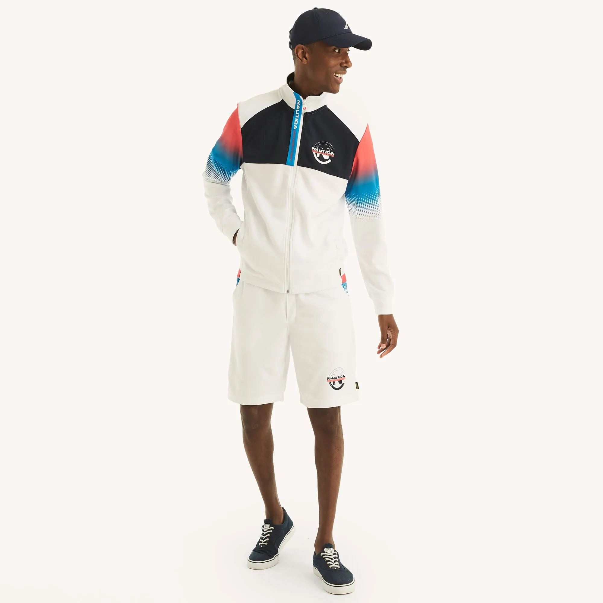 Nautica Mens Competition Sustainably Crafted Full-Zip Jacket