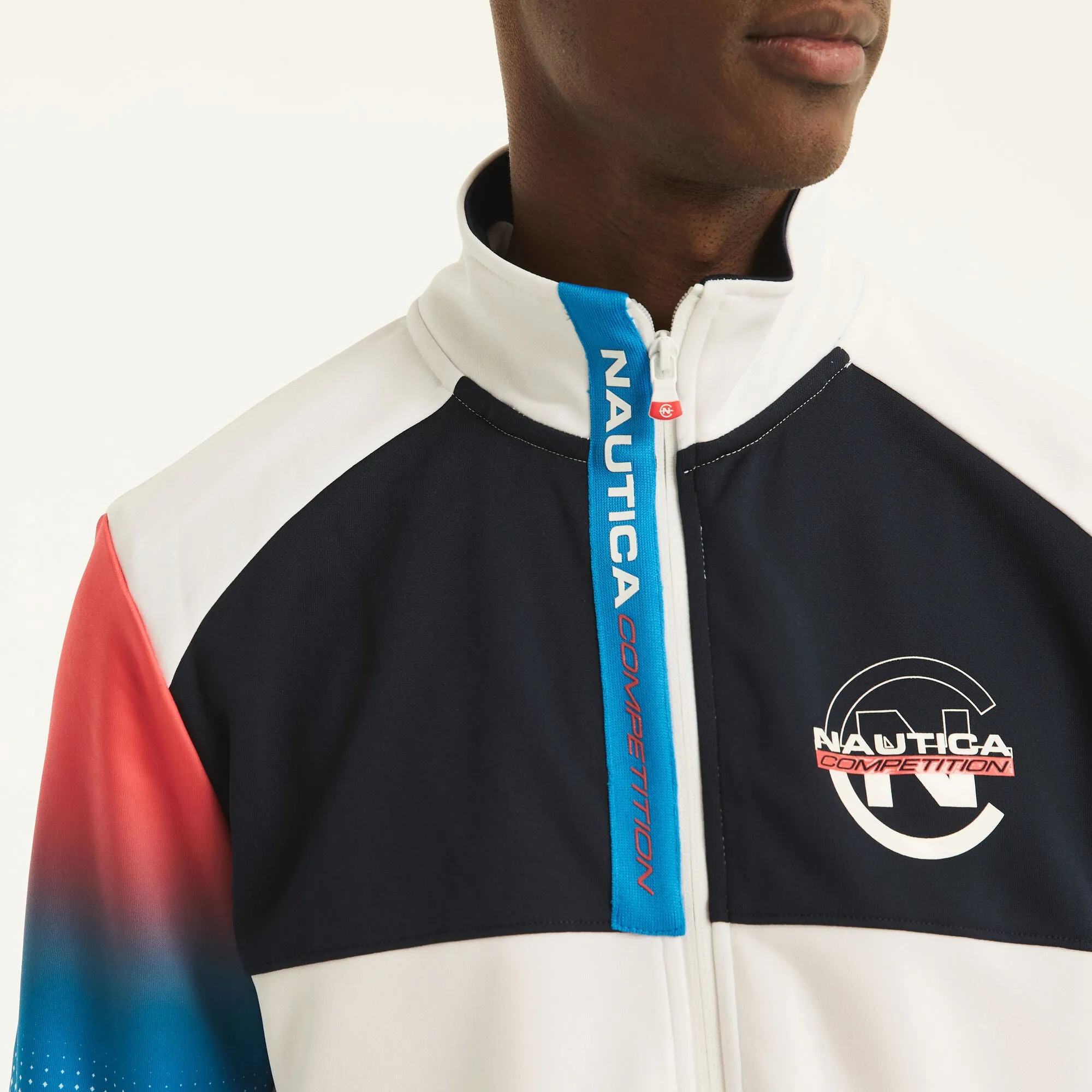 Nautica Mens Competition Sustainably Crafted Full-Zip Jacket