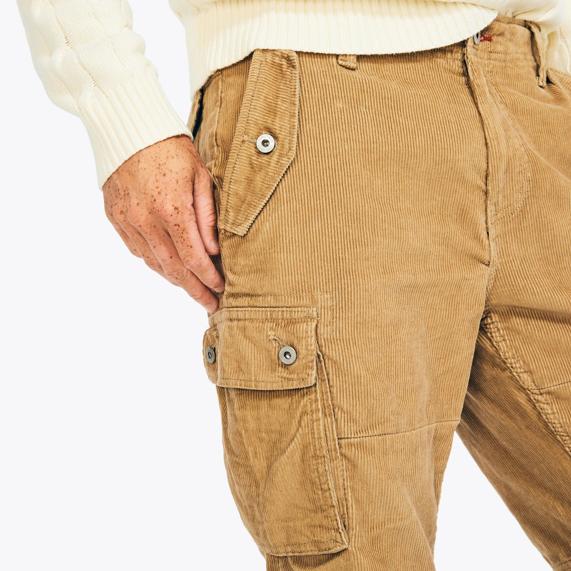 Nautica Mens Corduroy Cargo Jogger