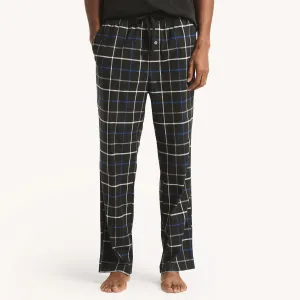 Nautica Mens Fleece Plaid Print Pajama Pant