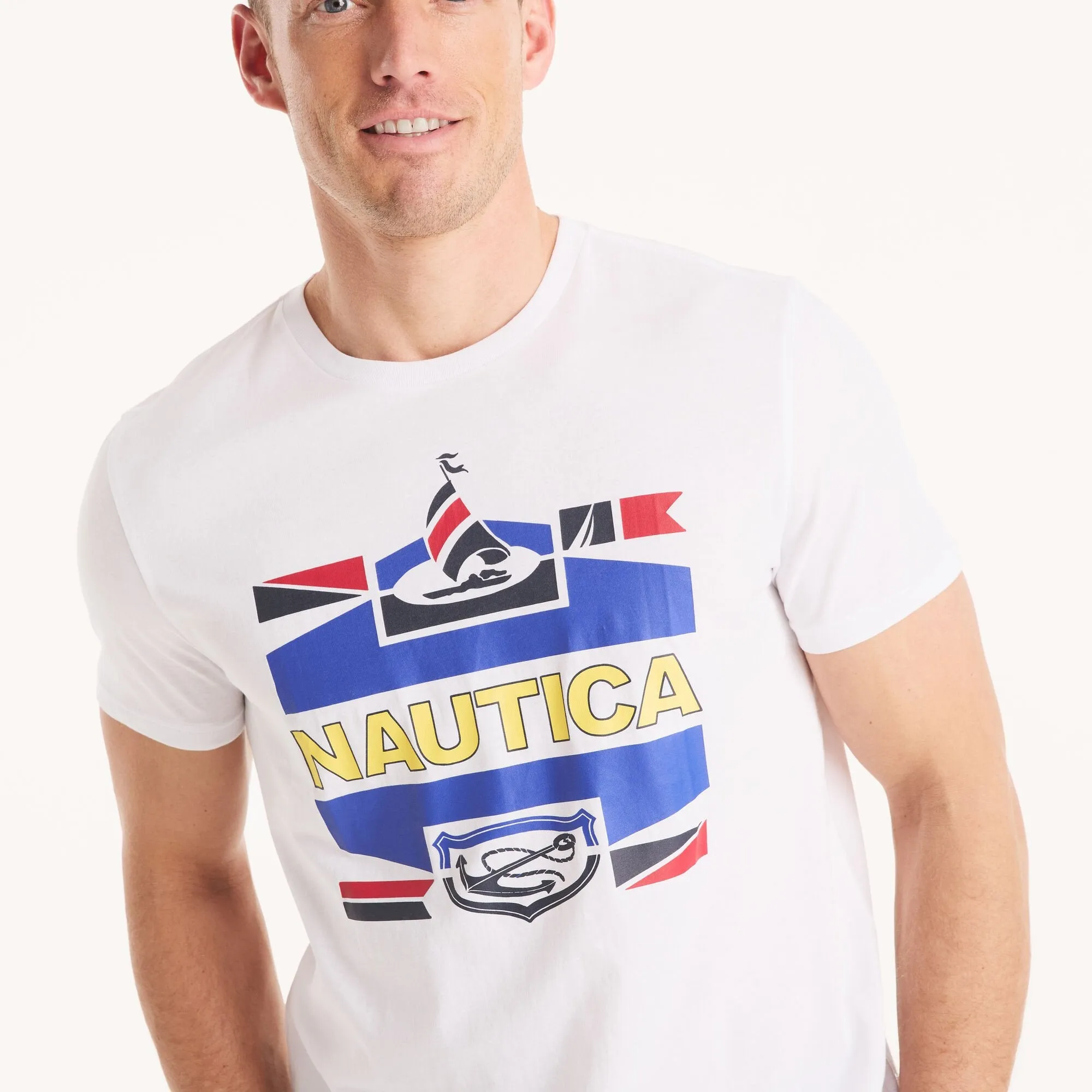 Nautica Mens Logo Graphic T-Shirt