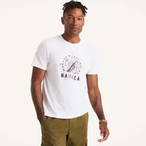 Nautica Mens Modern Maritime Graphic T-Shirt