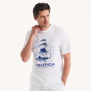 Nautica Mens Nautica Otf Graphic T-Shirt