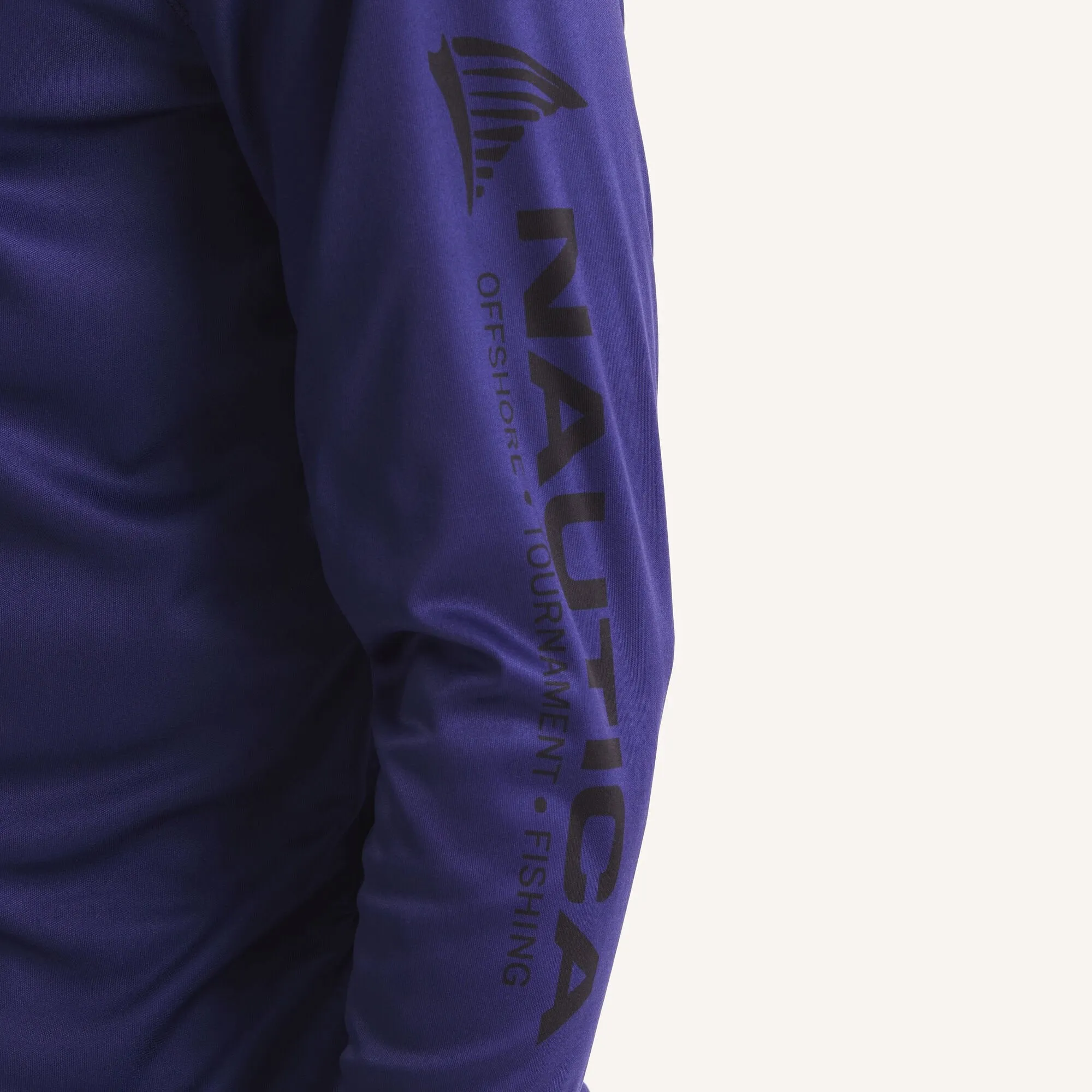 Nautica Mens Nautica Otf Long-Sleeve Upf 50  Shirt