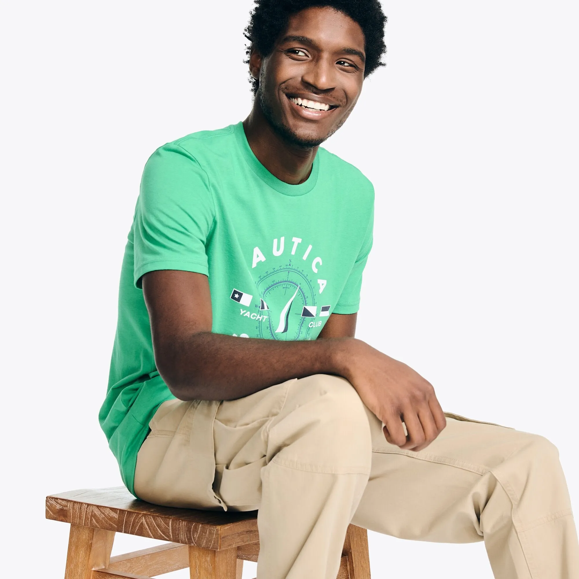 Nautica Mens Nautica Sailing Graphic T-Shirt