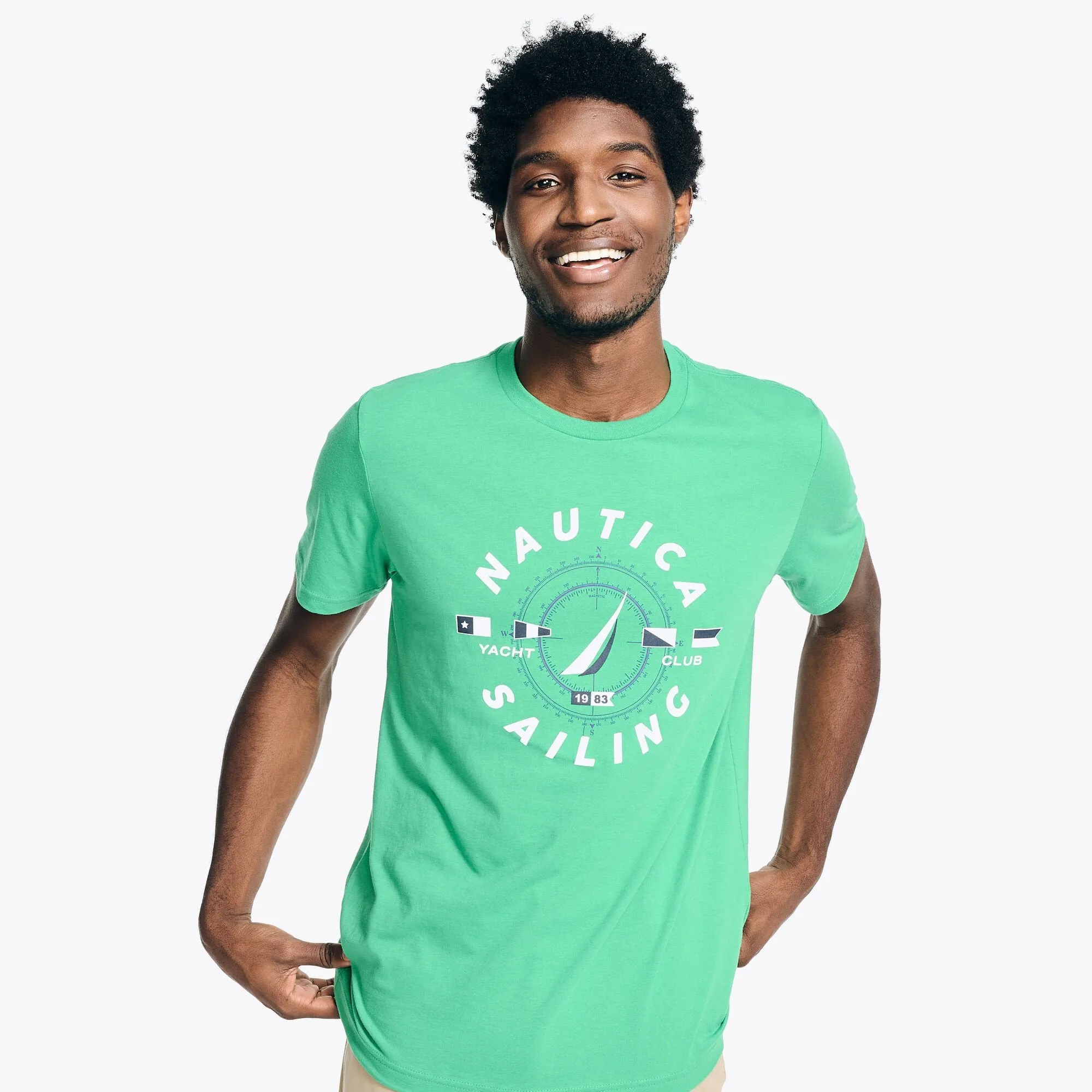 Nautica Mens Nautica Sailing Graphic T-Shirt
