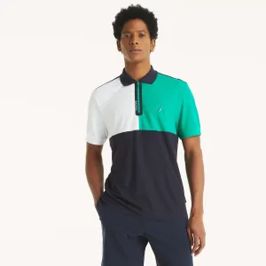 Nautica Mens Navtech Classic Fit Colorblock Polo