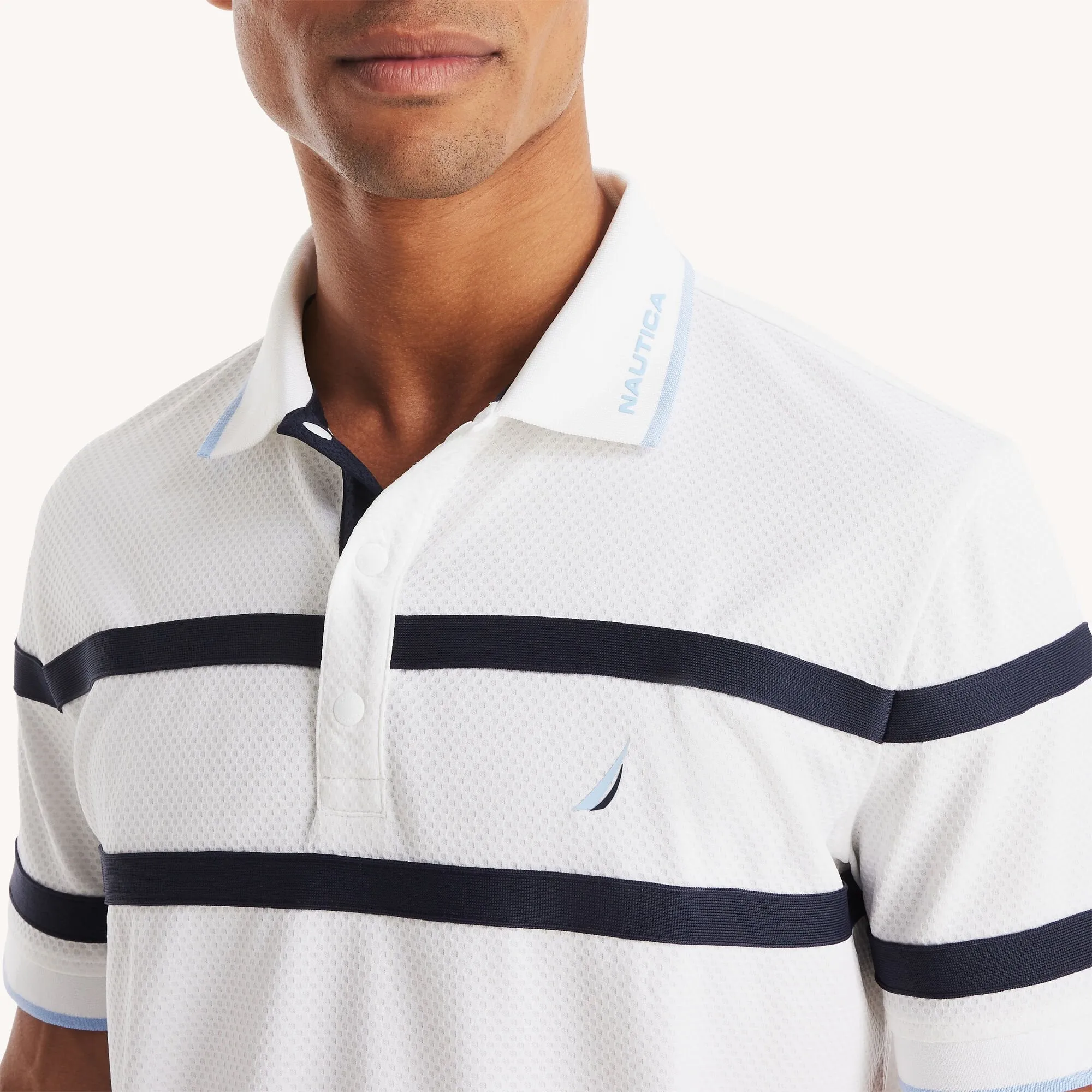 Nautica Mens Navtech Classic Fit Polo