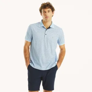 Nautica Mens Navtech Classic Fit Printed Golf Polo