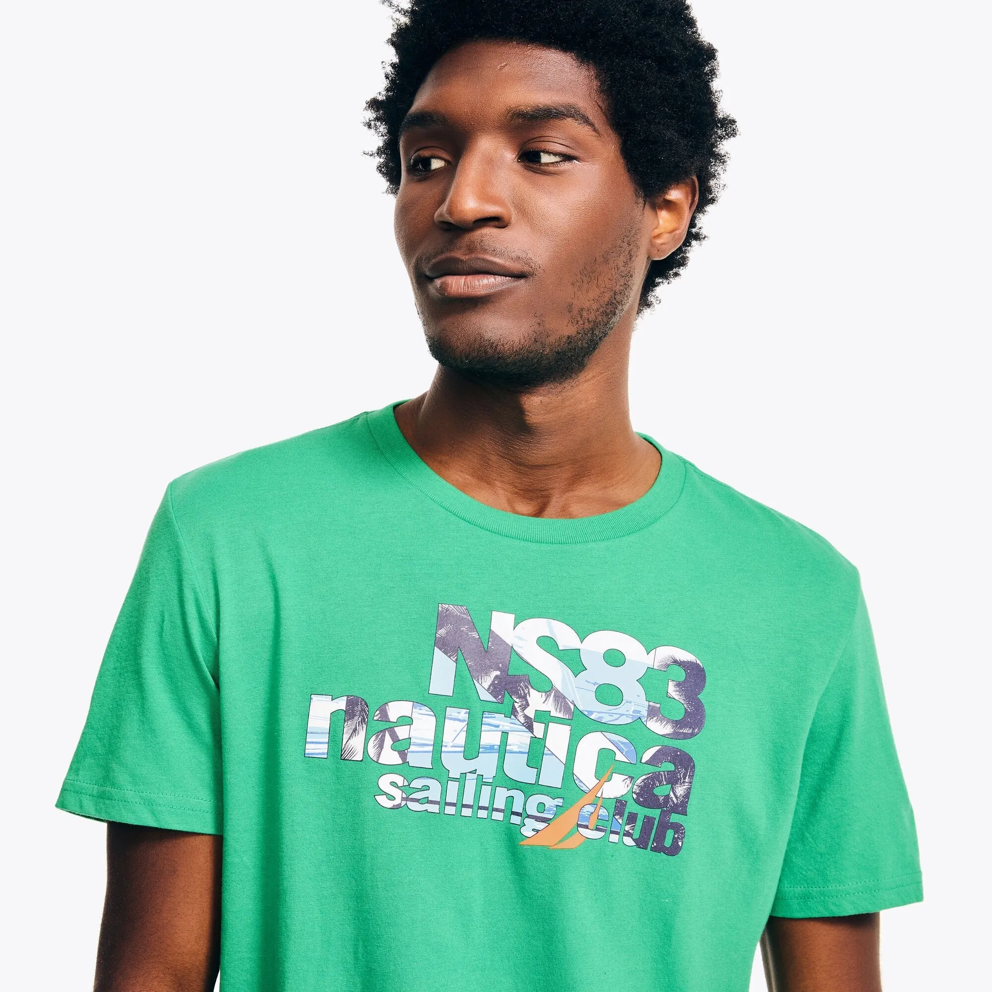 Nautica Mens Ns83 Sailing Graphic T-Shirt