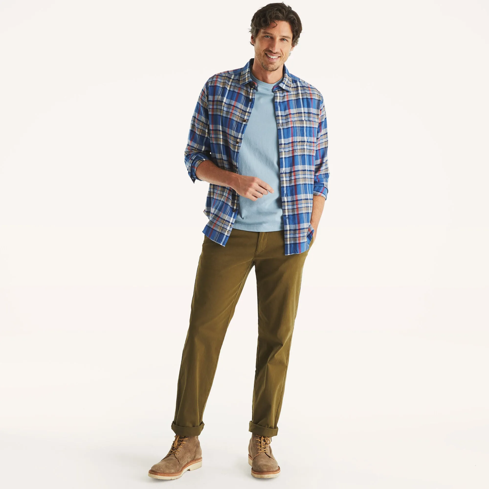 Nautica Mens Plaid Shirt