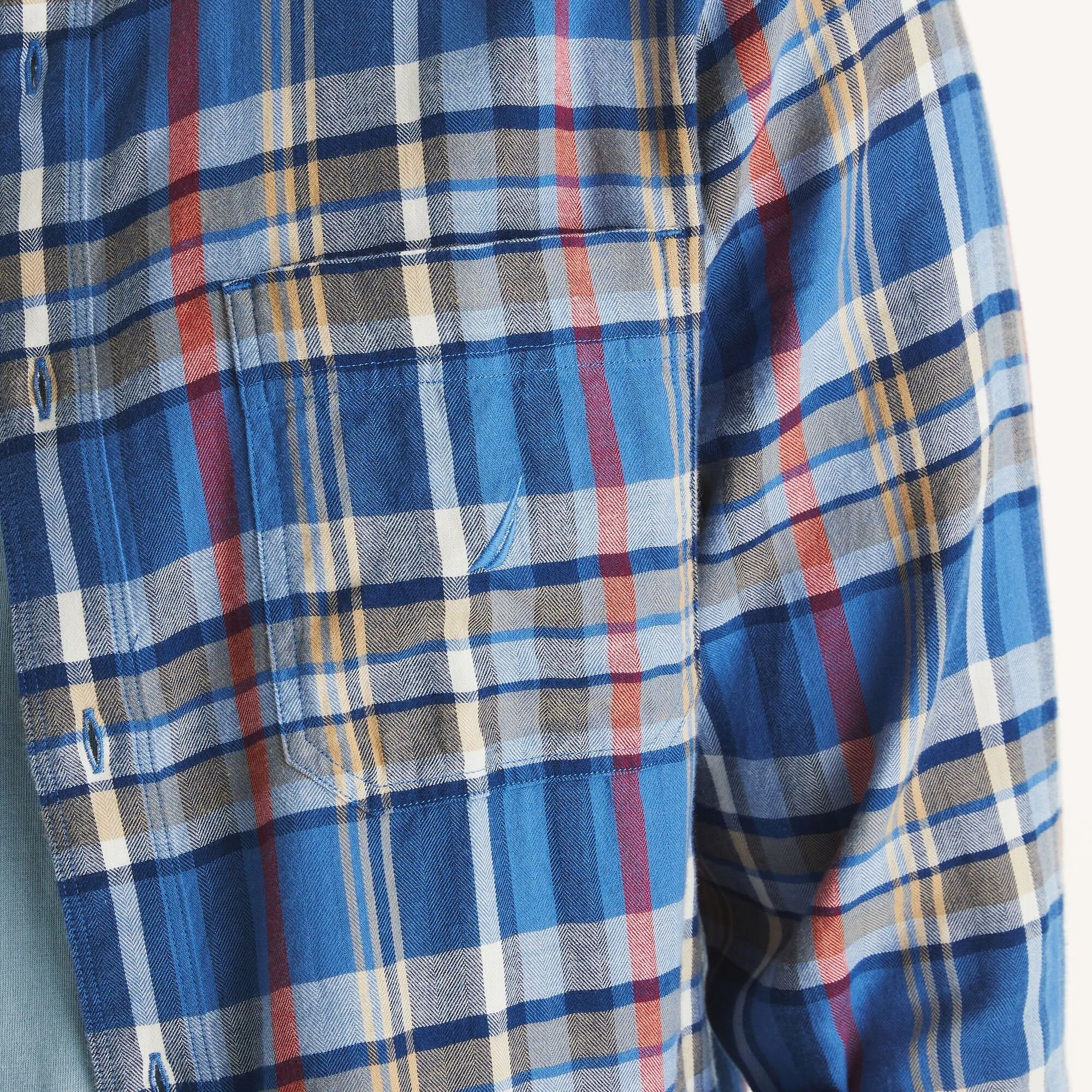 Nautica Mens Plaid Shirt