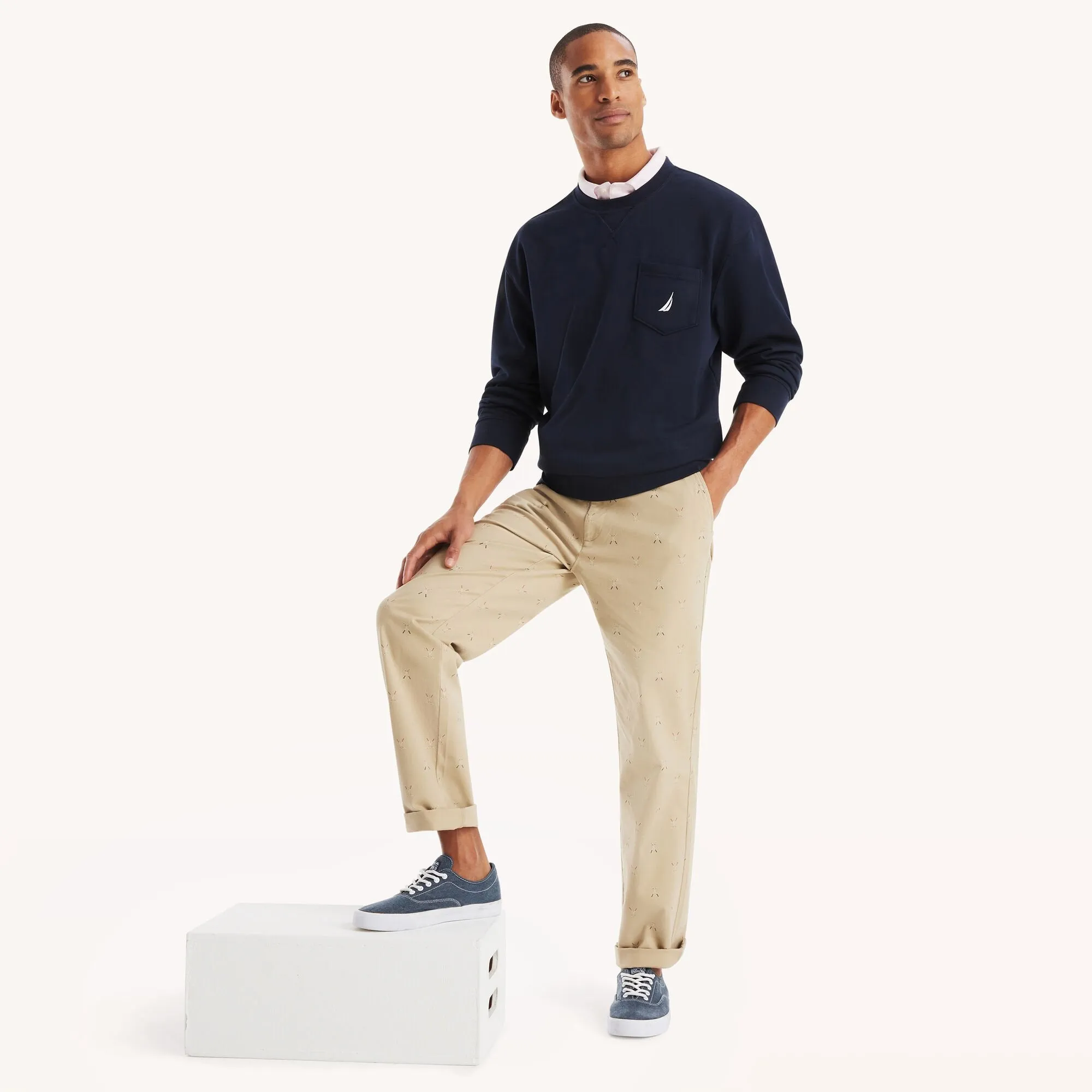 Nautica Mens Pocket Sweatshirt