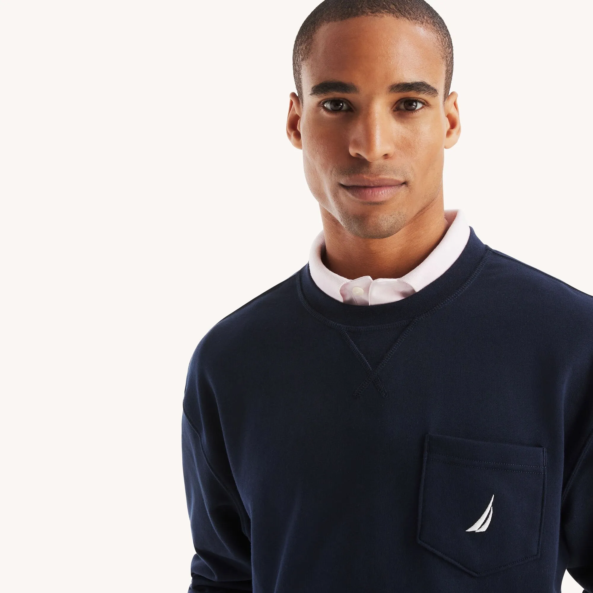 Nautica Mens Pocket Sweatshirt