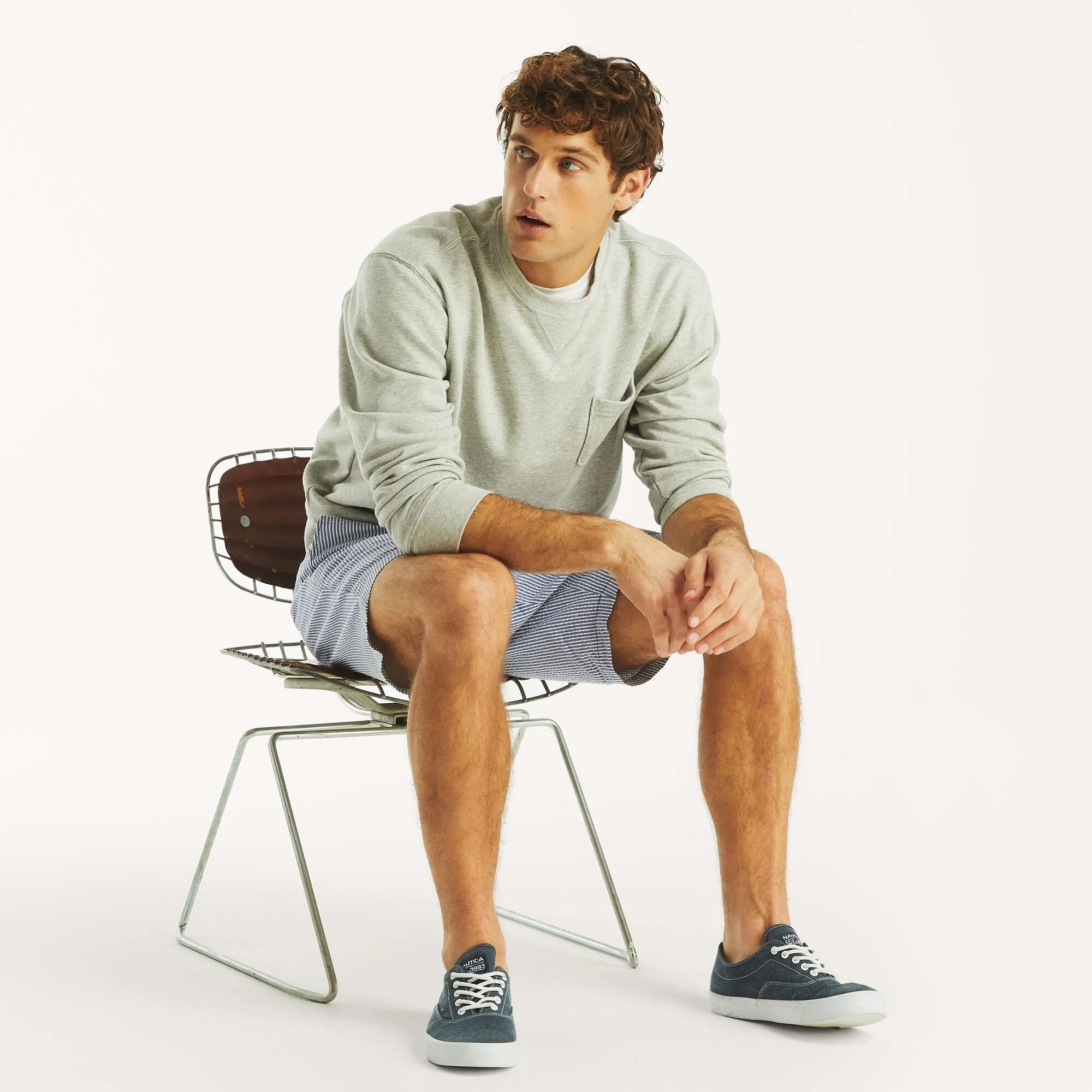 Nautica Mens Pocket Sweatshirt