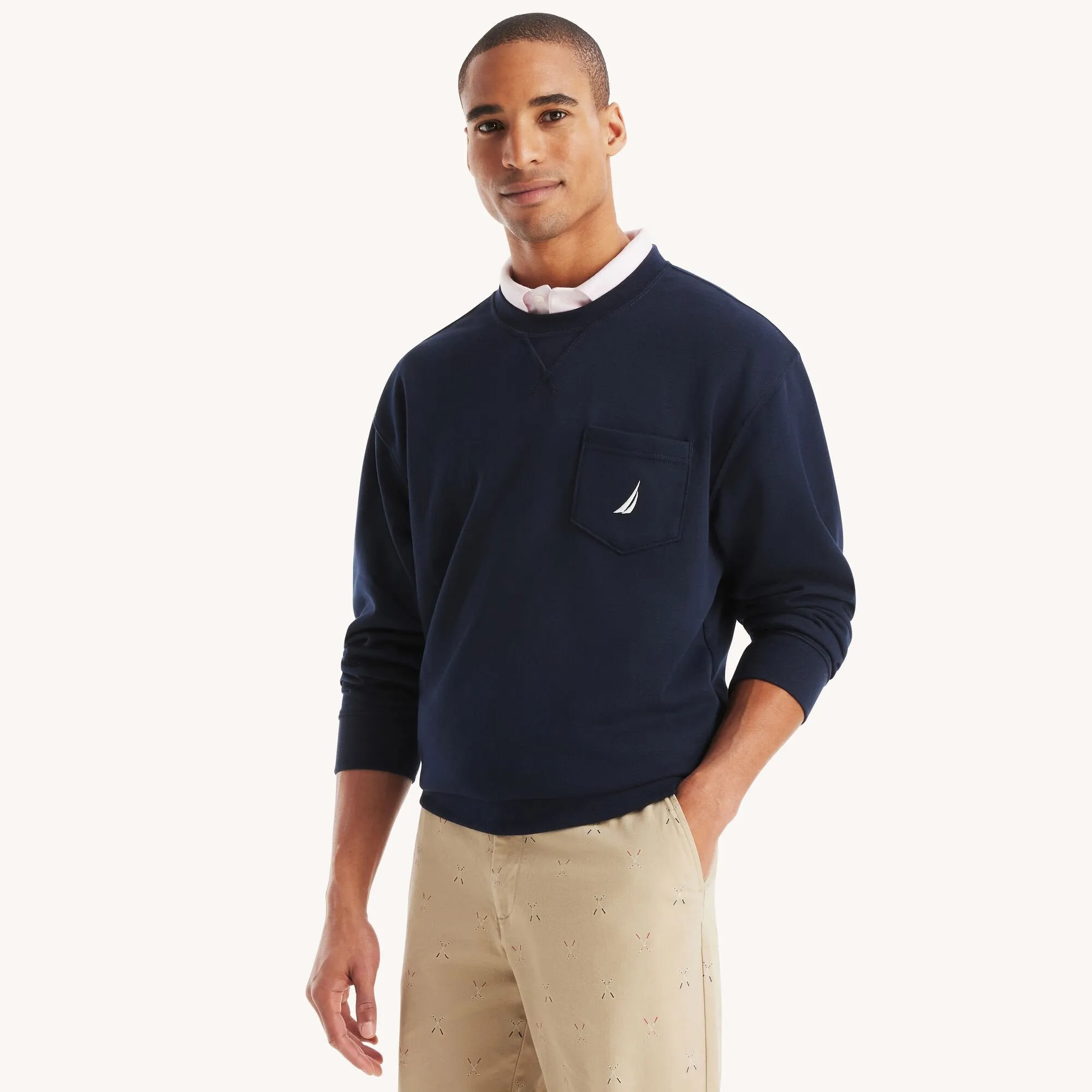 Nautica Mens Pocket Sweatshirt
