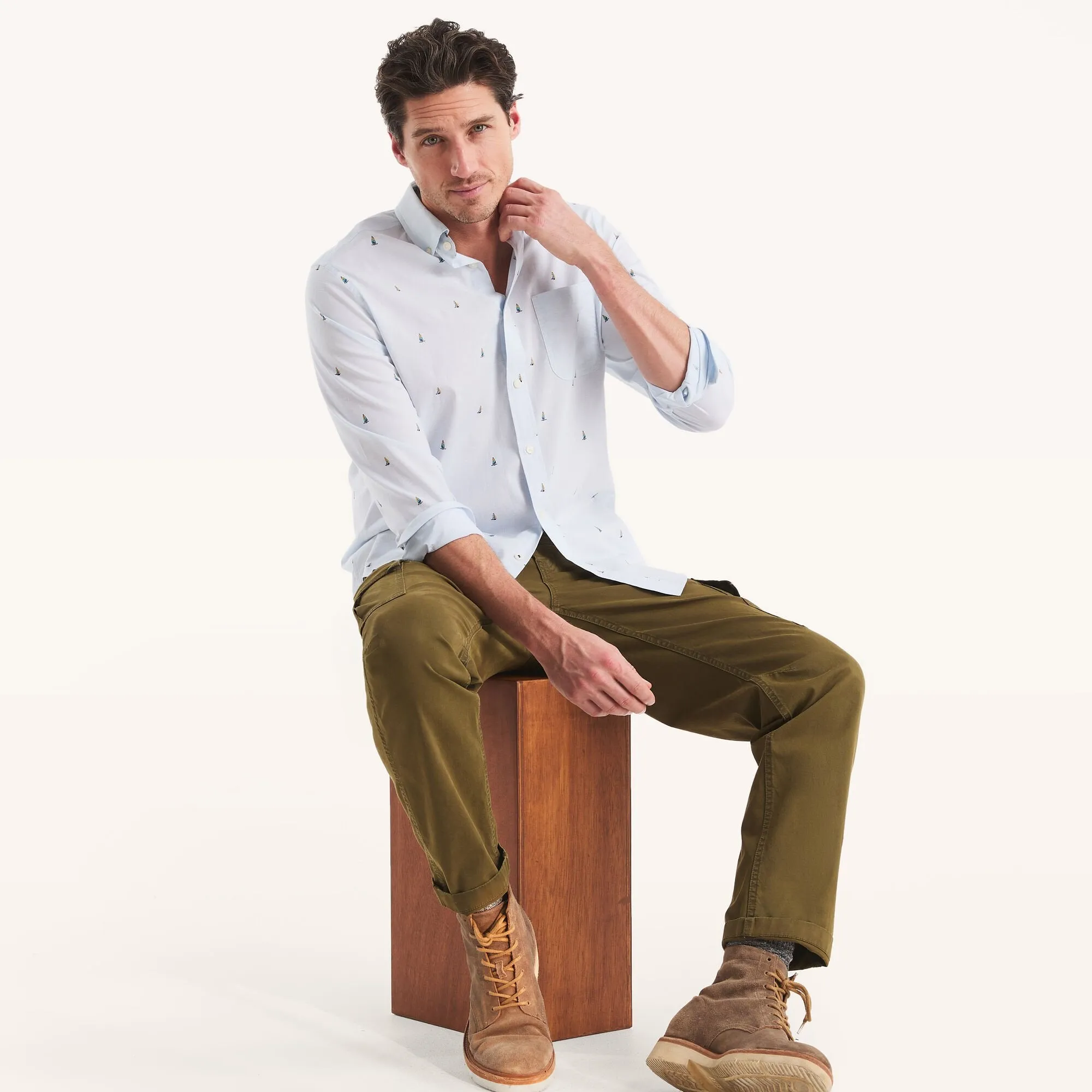 Nautica Mens Printed Shirt