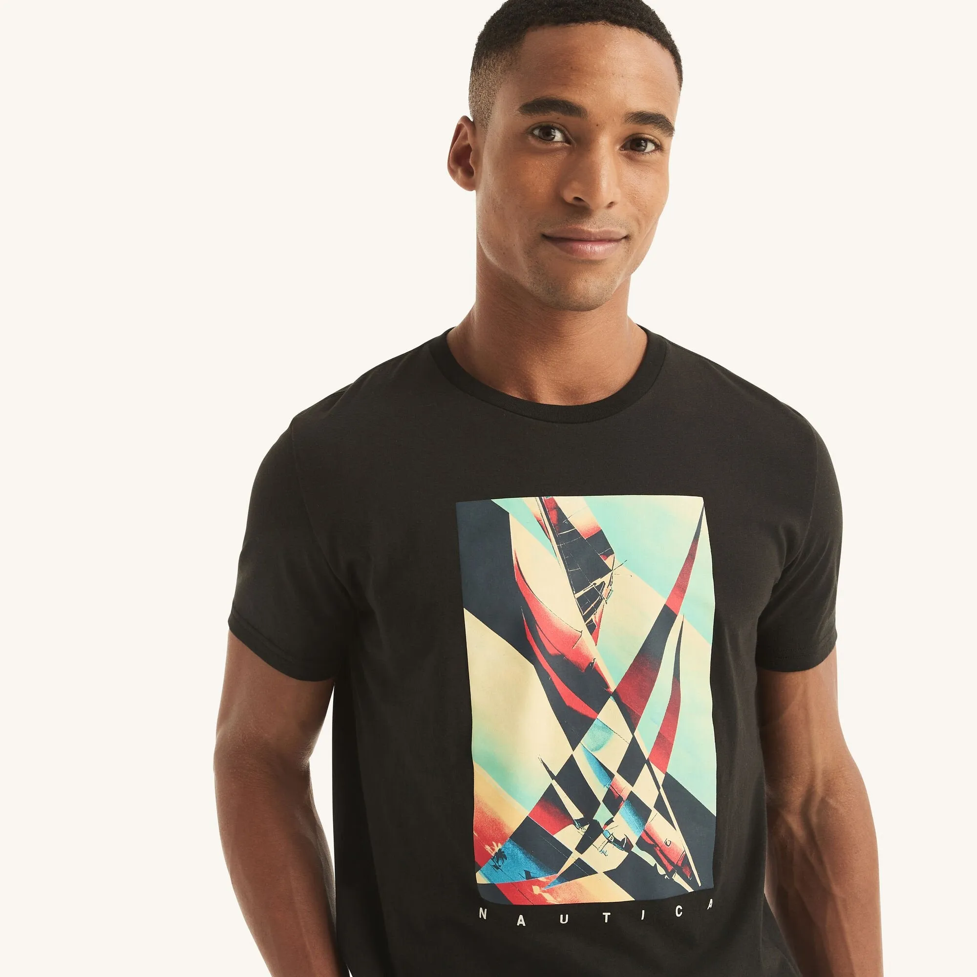 Nautica Mens Sustainably Crafted J-Class Graphic T-Shirt