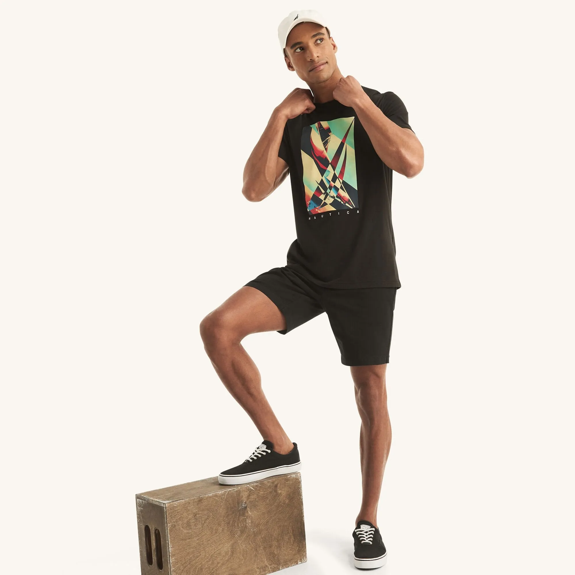 Nautica Mens Sustainably Crafted J-Class Graphic T-Shirt